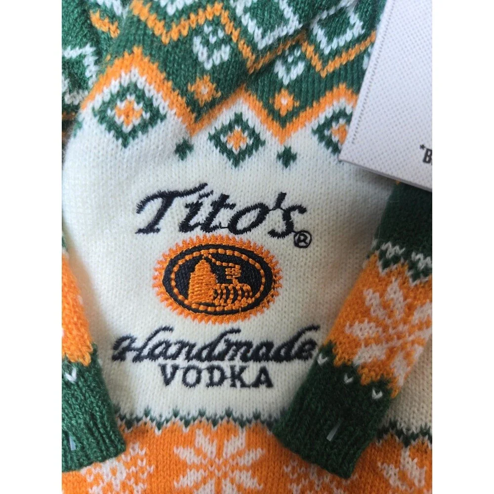 NWT Tito’s Handmade Vodka Ugly Holiday Bottle Sweater Ornament 2025 Limited...